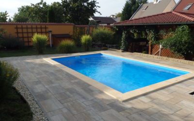 Stavba bazénu – Březno u Chomutova